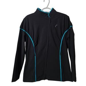 Swingdish Women's Black Asymmetrical Zipper Golf Jacket Large